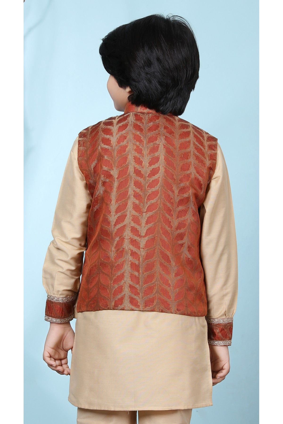 Silk Jacket In Rust Colour - BK2710949