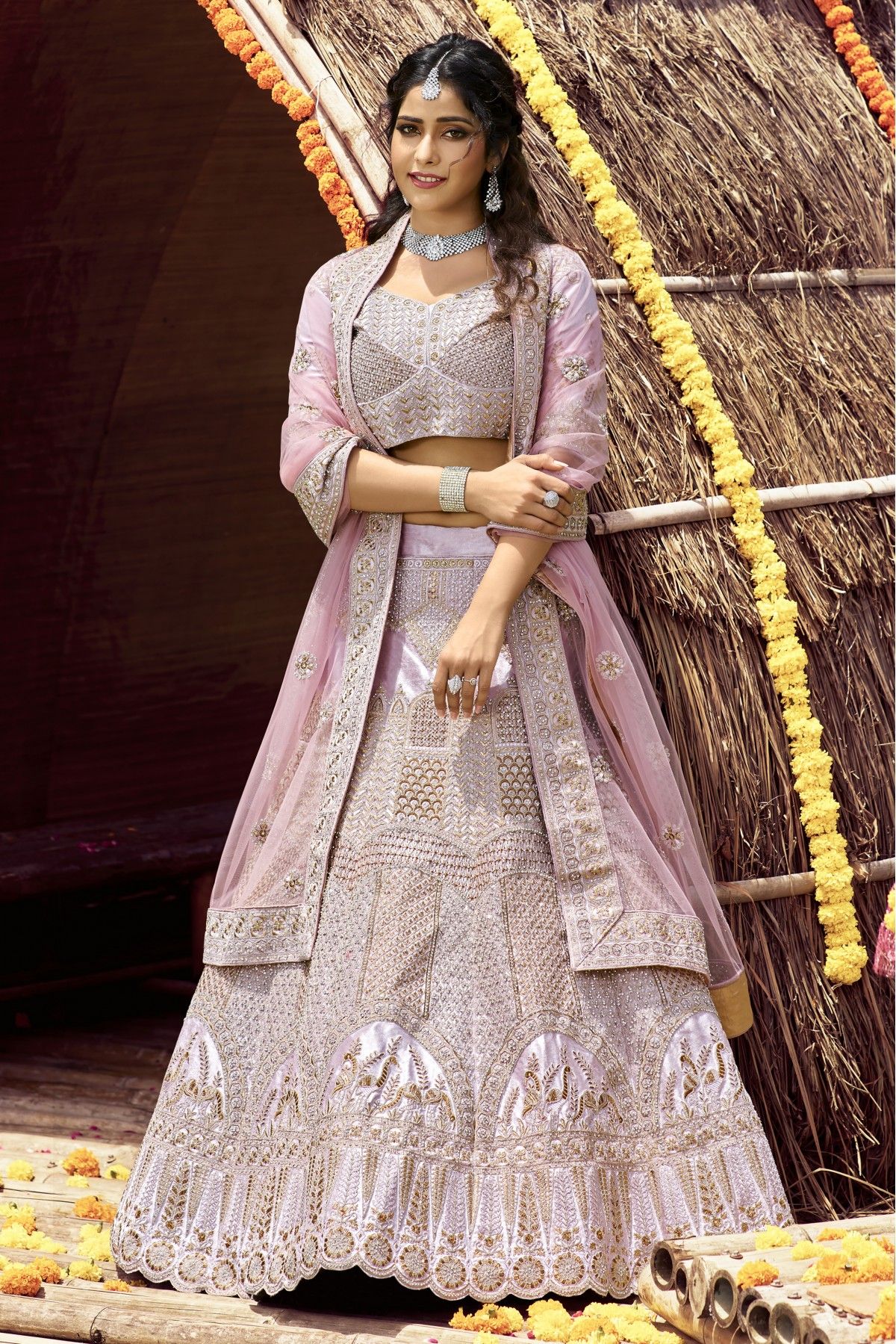 Beautiful Pink Color Lehenga choli For Wedding – Joshindia