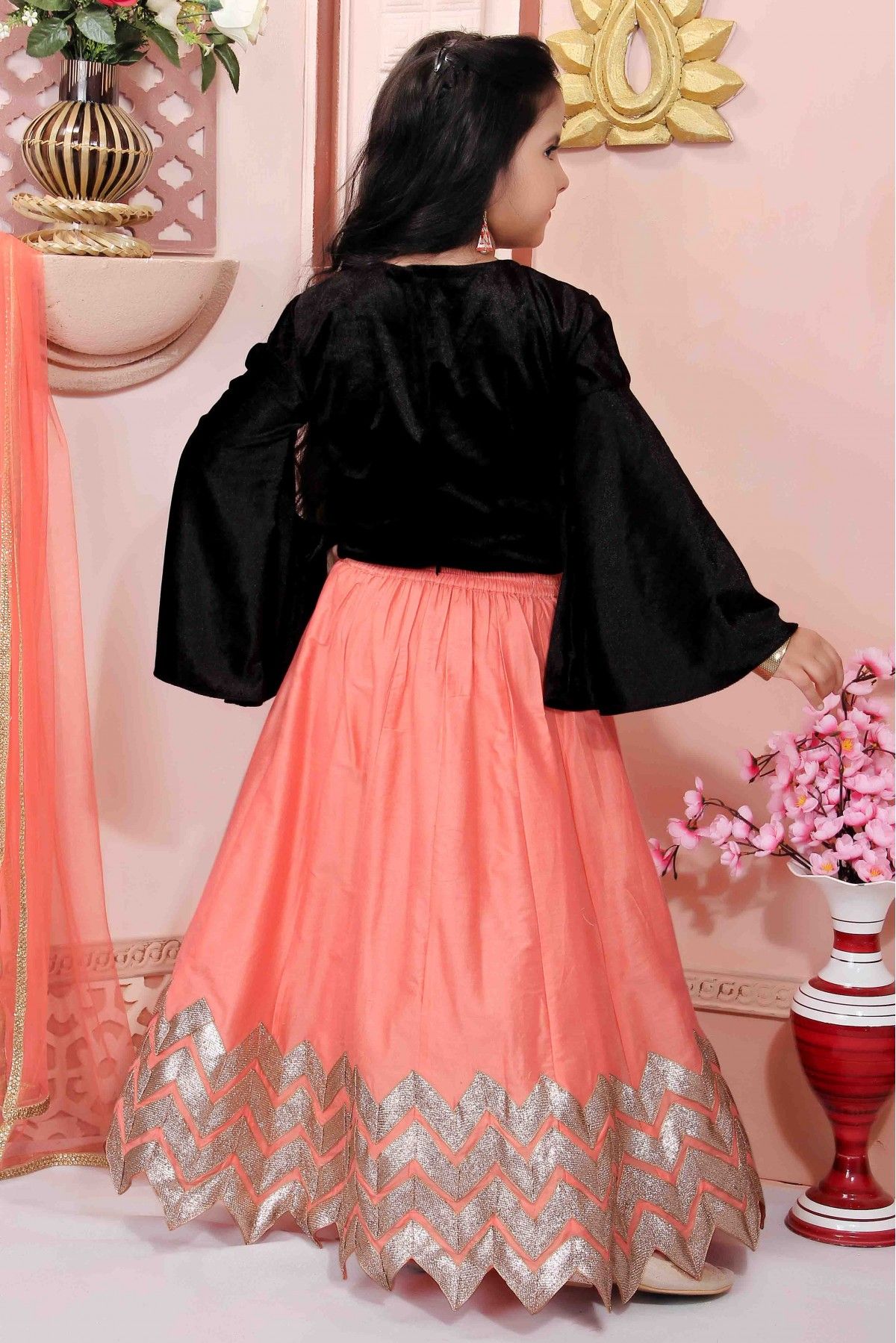 Buy Peach Lehenga Choli Sets for Women by Fashionuma Online | Ajio.com