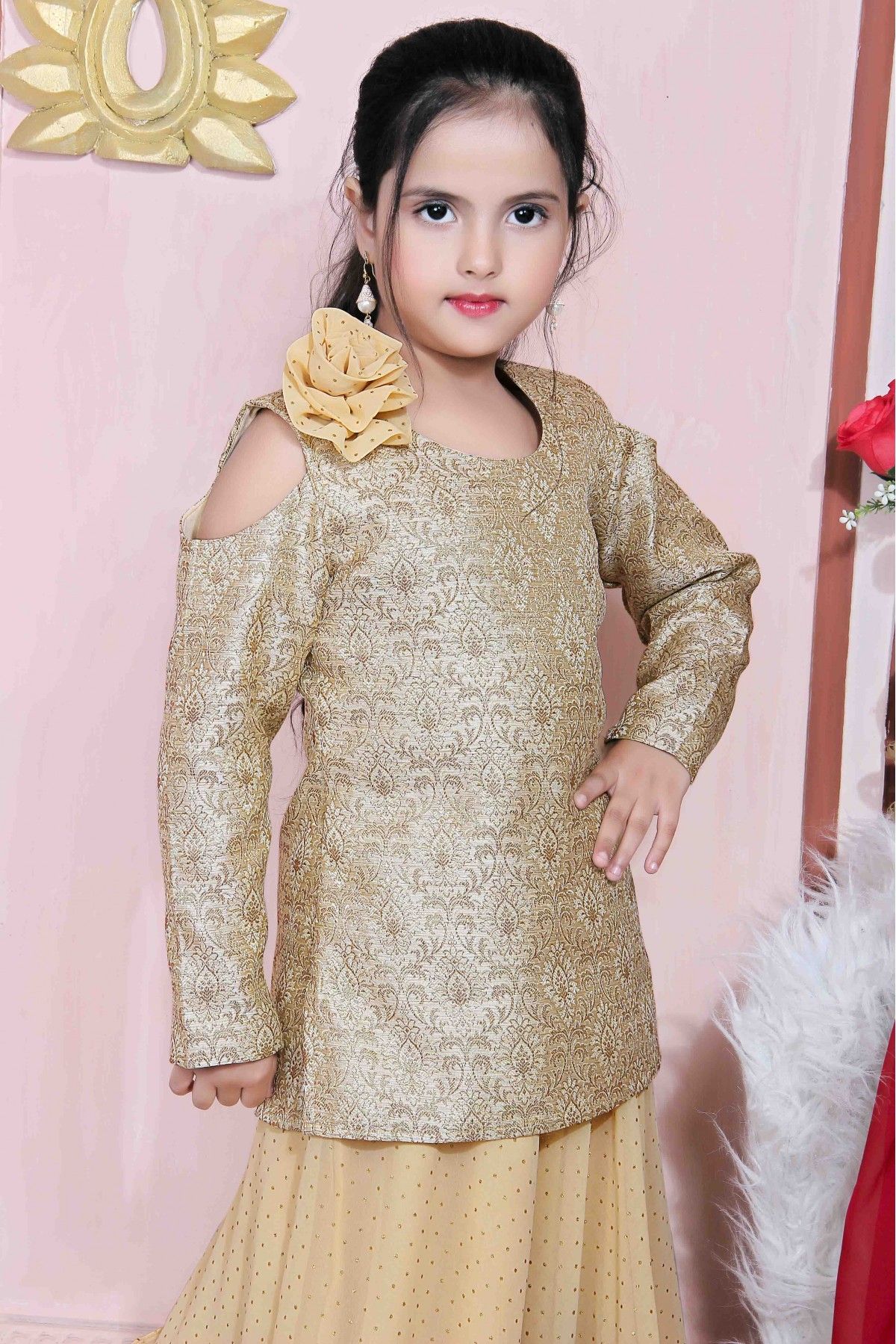 Multicolor Embroidered Party Wear Lehenga For Kids at Rs 1500/piece in  Greater Noida
