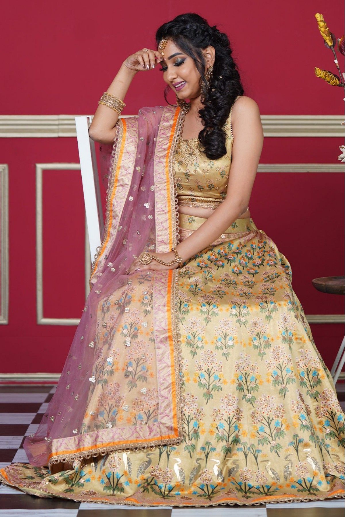 Yellow Colour ARYA 24 Heavy Wedding Wear Embroidery Work Bridal Lehenga  Choli Collection 9412 - The Ethnic World