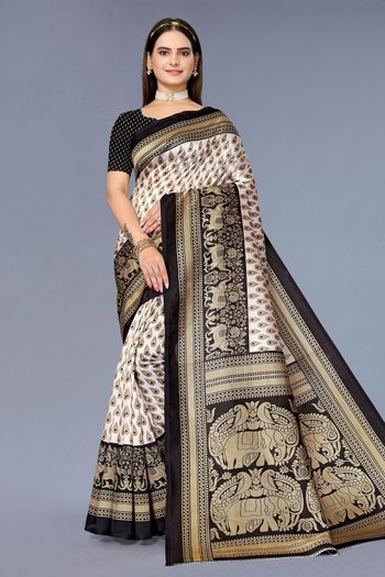 Art Silk Casual Wear Printed Saree SR05170306