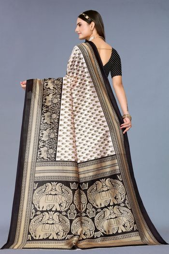 Art Silk Casual Wear Printed Saree SR05170306