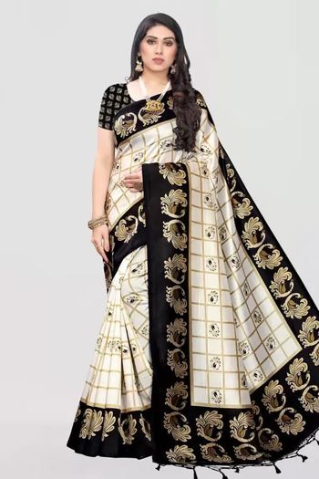 Art Silk Casual Wear Printed Saree SR05170343