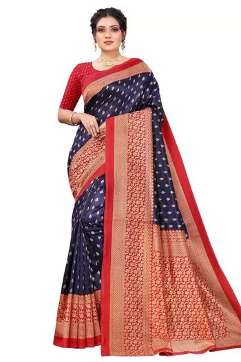 Art Silk Casual Wear Printed Saree SR05170308