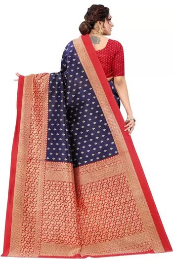 Art Silk Casual Wear Printed Saree SR05170308