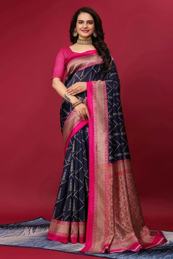 Art Silk Casual Wear Printed Saree SR05170317