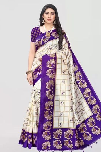 Art Silk Casual Wear Printed Saree SR05170346