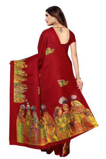 Art Silk Casual Wear Printed Saree SR05170249