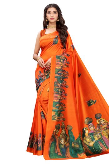 Art Silk Casual Wear Printed Saree SR05170248