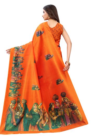 Art Silk Casual Wear Printed Saree SR05170248
