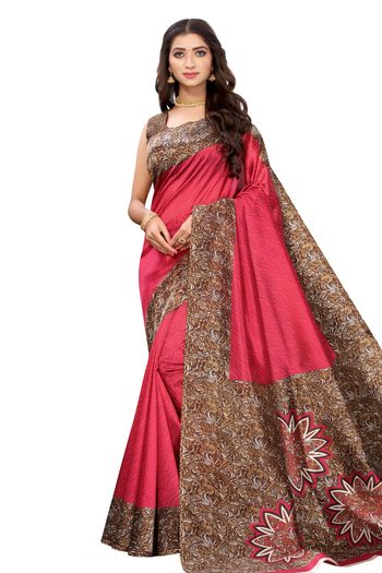 Art Silk Casual Wear Printed Saree SR05170239