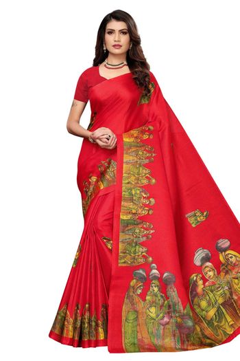 Art Silk Casual Wear Printed Saree SR05170254