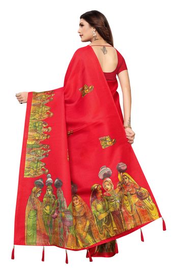 Art Silk Casual Wear Printed Saree SR05170254