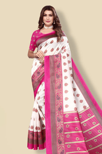 Art Silk Casual Wear Printed Saree SR05170289