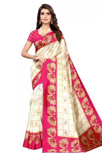 Art Silk Casual Wear Printed Saree SR05170345