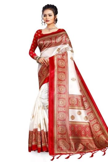 Art Silk Casual Wear Printed Saree SR05170264