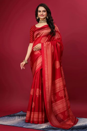 Art Silk Casual Wear Printed Saree SR05170312