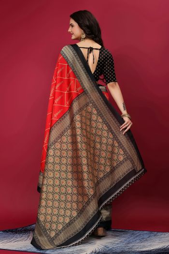 Art Silk Casual Wear Printed Saree SR05170318