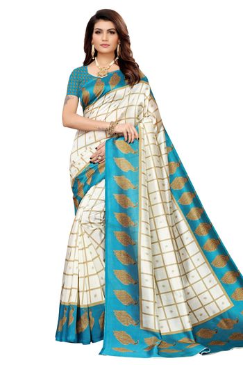 Art Silk Casual Wear Printed Saree SR05170243