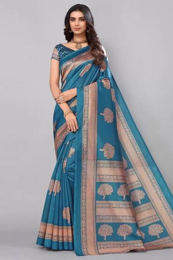 Art Silk Casual Wear Printed Saree SR05170310