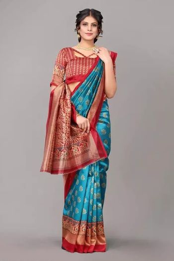 Art Silk Casual Wear Printed Saree SR05170330