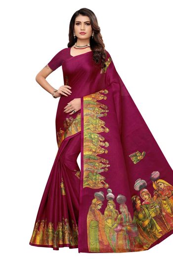 Art Silk Casual Wear Printed Saree SR05170256