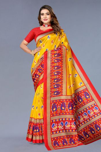 Art Silk Casual Wear Printed Saree SR05170301