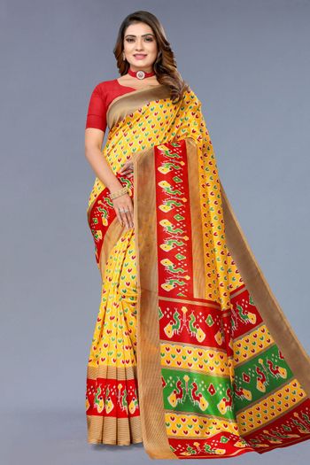 Art Silk Casual Wear Printed Saree SR05170302