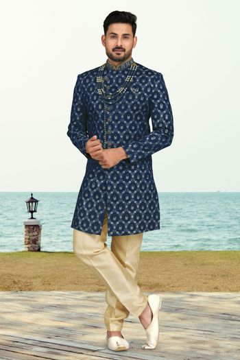 Banarasi Silk Stitched Sherwani KP04126210