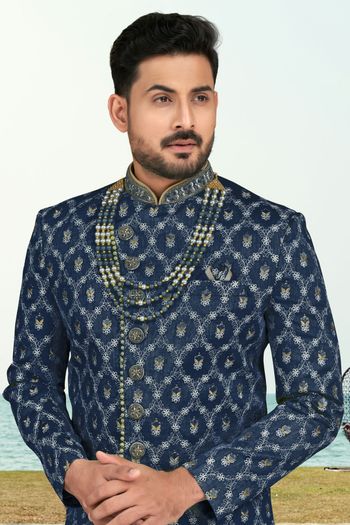 Banarasi Silk Stitched Sherwani KP04126210