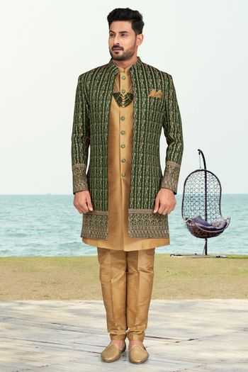 Banarasi Silk Stitched Sherwani KP04126205