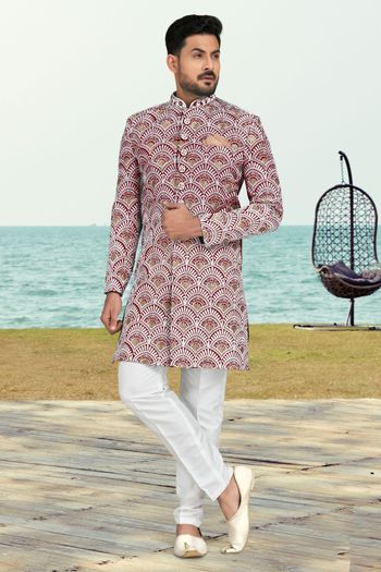 Banarasi Silk Stitched Sherwani KP04126211