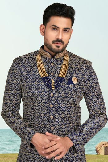 Banarasi Silk Stitched Sherwani KP04126204