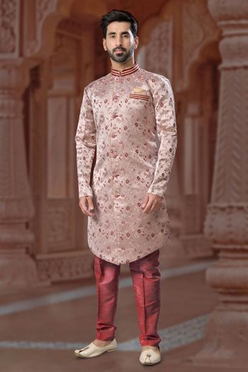 Banarasi Soft Jacquard Stitched Sherwani KP04126254