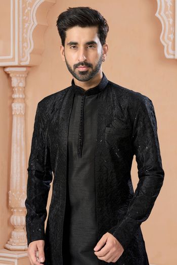 Banglori Silk Stitched Sherwani KP04126222