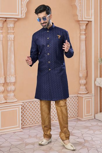 Banglori Silk Stitched Sherwani KP04126238