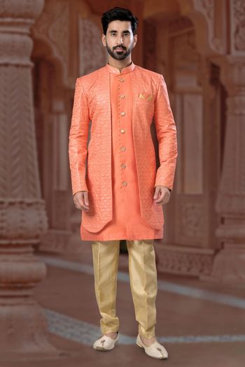 Banglori Silk Stitched Sherwani KP04126242