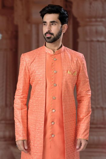 Banglori Silk Stitched Sherwani KP04126242