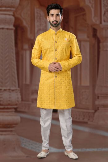 Banglori Silk Stitched Sherwani KP04126239