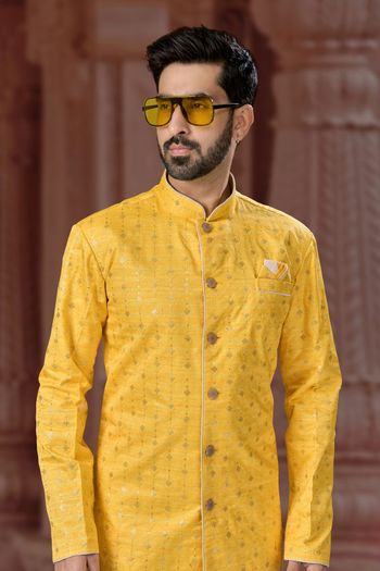 Banglori Silk Stitched Sherwani KP04126239