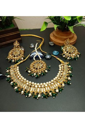 Copper Gold Plated Necklace Set NS05790083