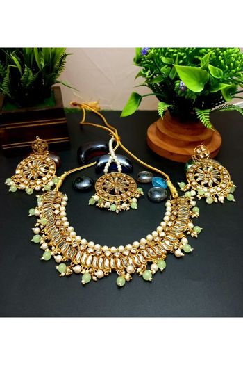 Copper Gold Plated Necklace Set NS05790084