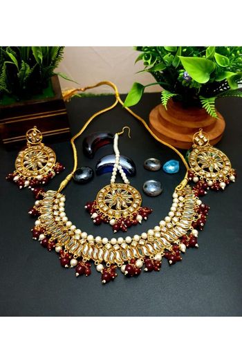 Copper Gold Plated Necklace Set NS05790114