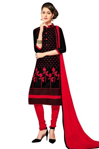 Glaze Cotton Unstitched Churidar Suit SM03230790