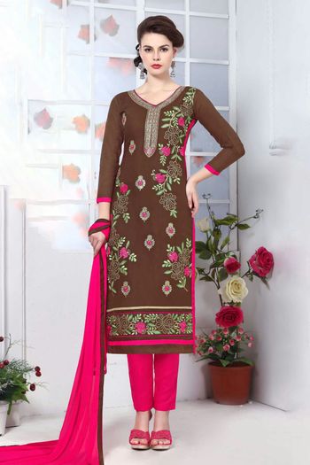 Glaze Cotton Unstitched Straight Suit SM03230812