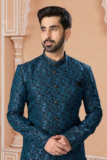 Jacquard Stitched Sherwani KP04126233