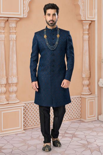 Jacquard Stitched Sherwani KP04126249