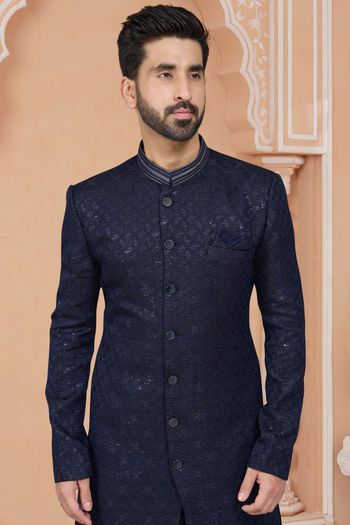 Jacquard Stitched Sherwani KP04126218