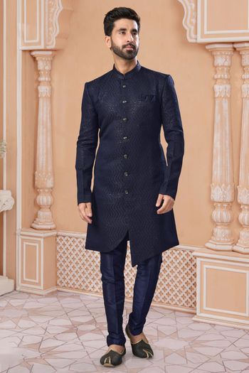 Jacquard Stitched Sherwani KP04126225